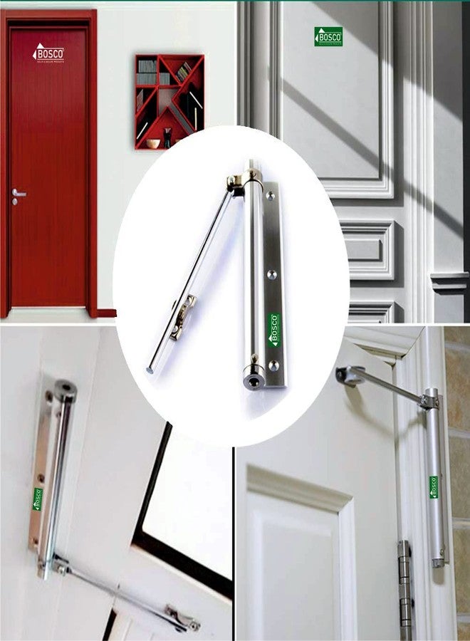 BOSCO Stainless Steel Spring Door Closers for Light Weight Door, Residential/Commercial Purpose with Fitting Set (Color Silver) (Spring Door Closer_1 Pc) - Image 4